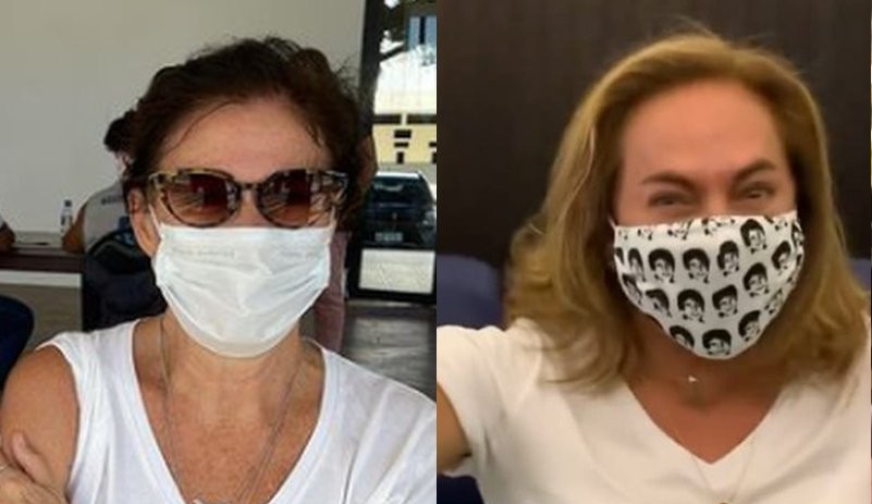 As atrizes Lilia Cabral, Cissa Guimarães, Maitê Proença e Lucélia Santos foram vacinada contra a Covid-19: “VIVA O SUS”