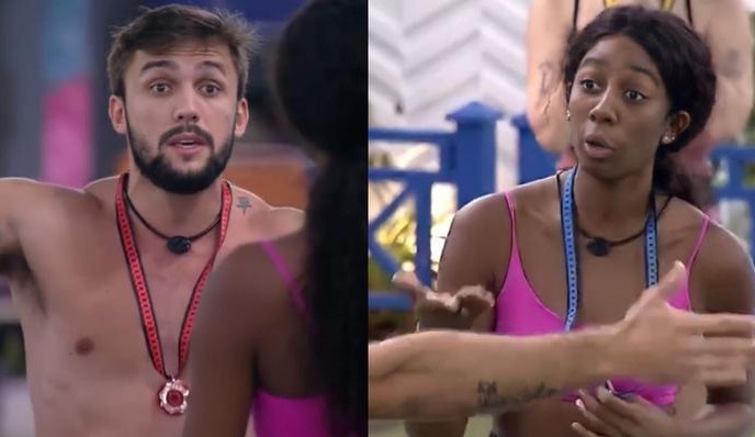 BBB 21: Arthur e Camilla de Lucas batem boca por causa do castigo do monstro