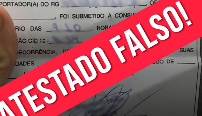 Venda ilegal de atestado médico para Covid- 19 é feita na internet