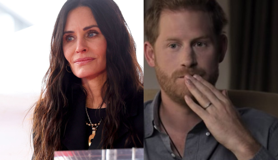 Courteney Cox comenta sobre drogas no livro de Príncipe Harry