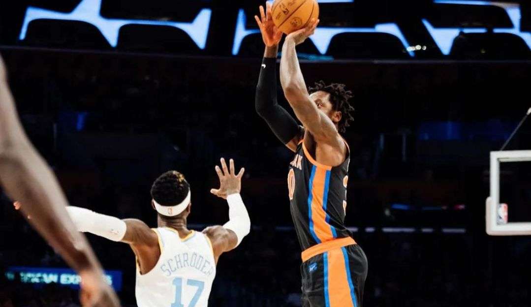 Knicks vencem os Lakers e interrompem a sequência de vitórias do time de Los Angeles