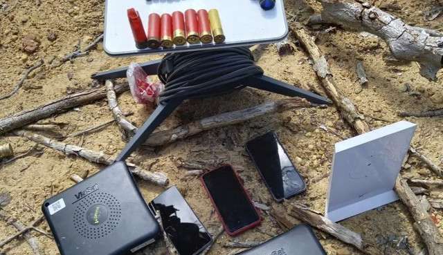 Antenas Starlink são apreendidas em garimpo ilegal