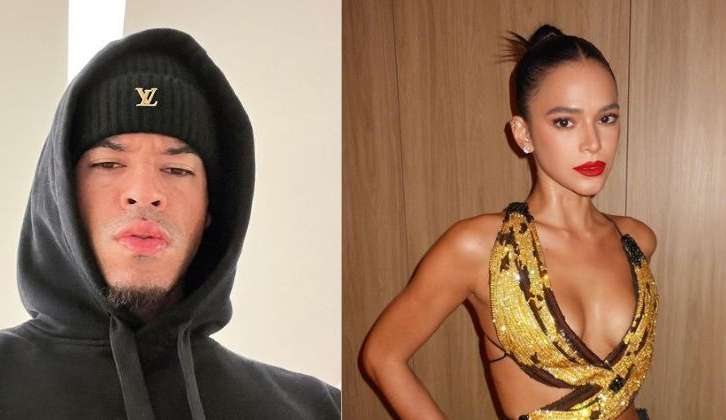 Bruna Marquezine comenta em post de L7nnon sobre roupa no Lollapalooza