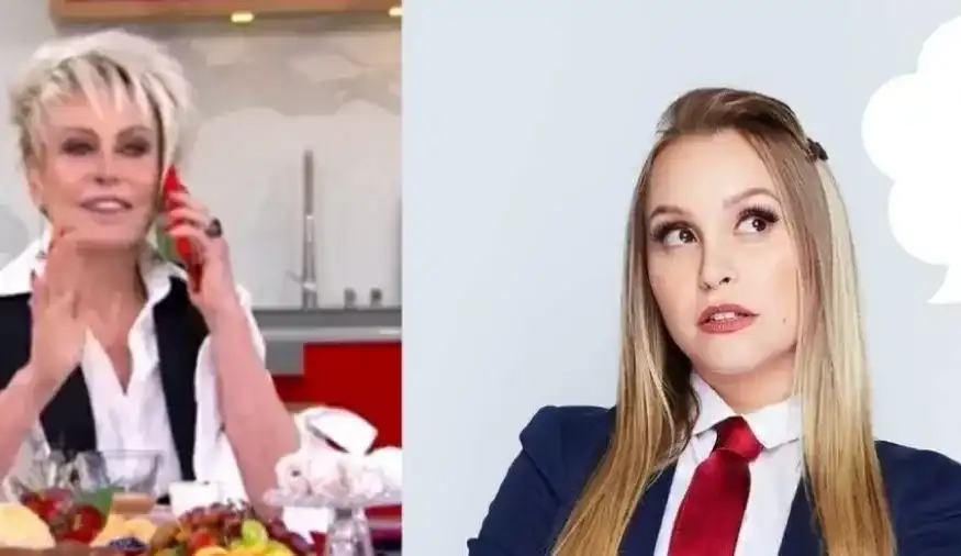 Ana Maria telefona para Carla Diaz durante o programa “/Mais Você”/ com Arthur.