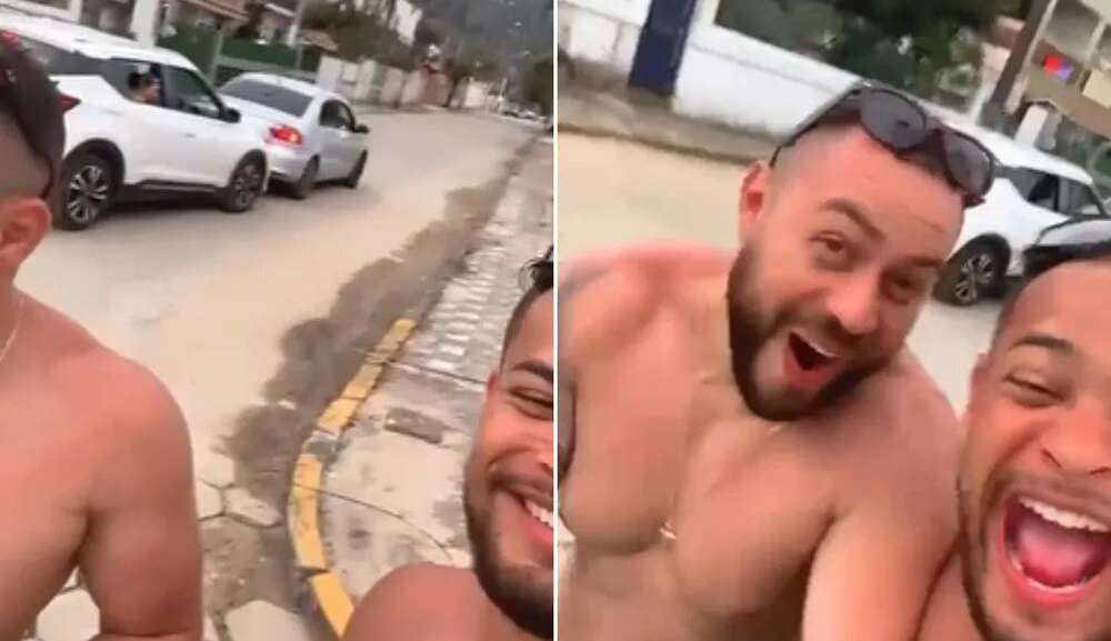 Carro ocupado por mulheres bate em traseira de outro veiculo durante brincadeira