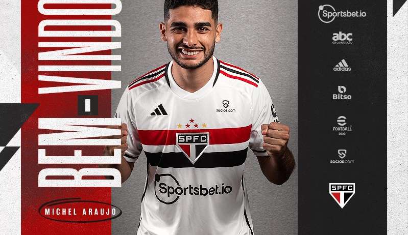 Michel Araújo é anunciado pelo São Paulo em empréstimo até o fim de 2024