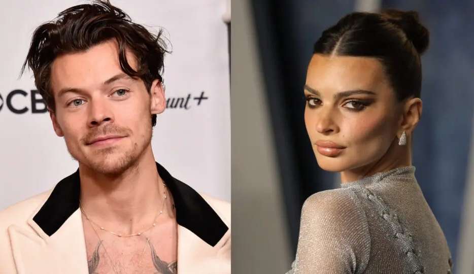 Emily Ratajkowski fala sobre suposto romance com Harry Styles