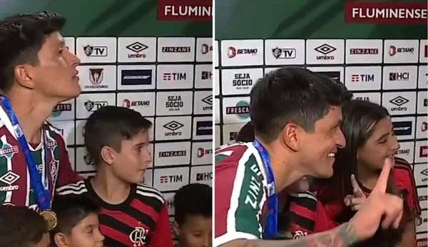 Germán Cano viraliza na internet após tirar fotos com torcedores rivais