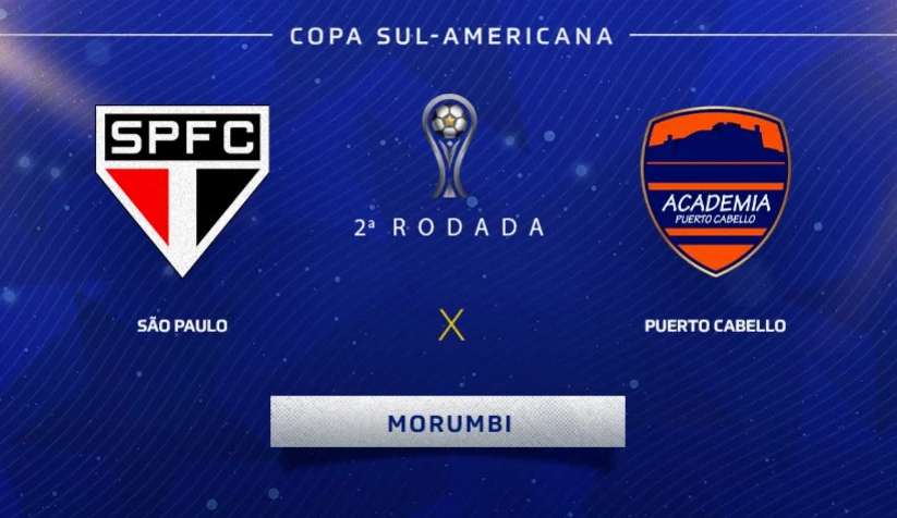 São Paulo e Puerto Cabello medem forças no Morumbi