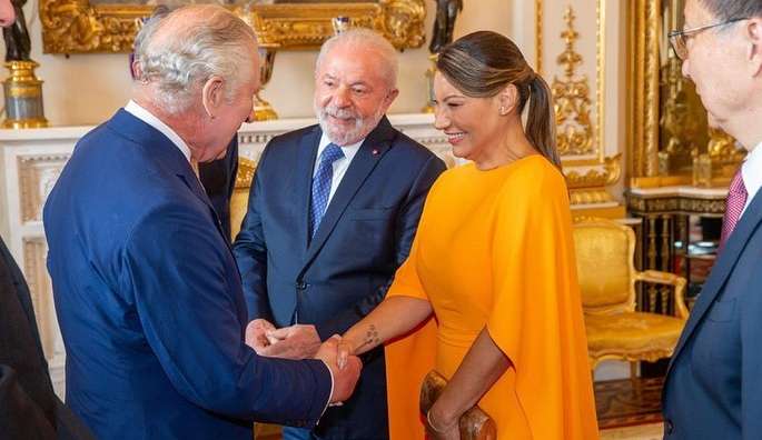 Lula e Janja participam de jantar no palácio de Buckingham