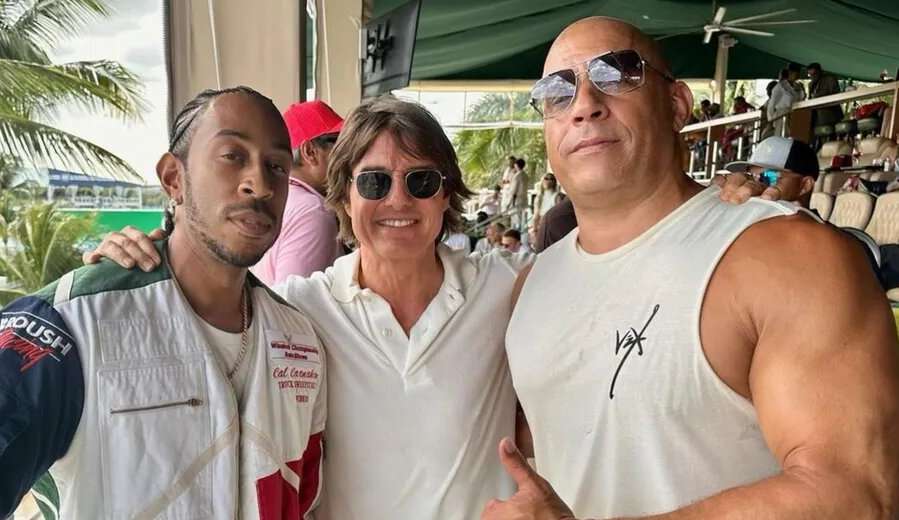 Tom Cruise e Vin Diesel se encontram em Fórmula 1