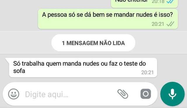 Mulher expõe pedido de nudes ao se candidatar para emprego em shopping no Rio