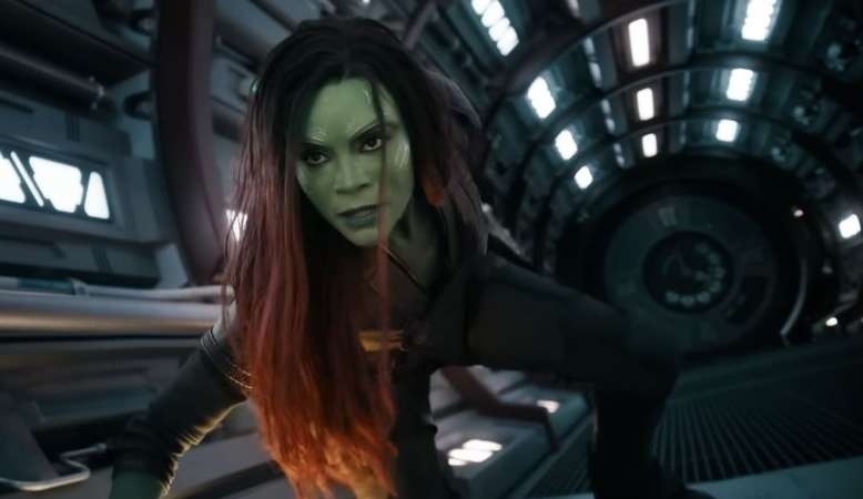 Zoe Saldaña é surpreendida com a importância de sua participação em “Guardiões da Galáxia Vol. 3”