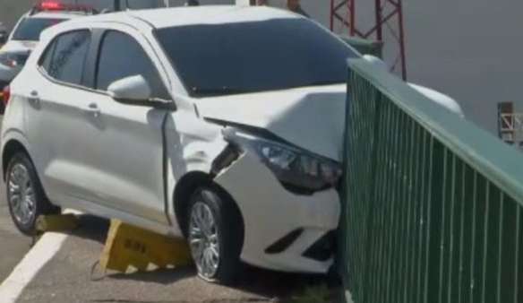 Mulher grávida despenca de viaduto, após ser atropelada em SP