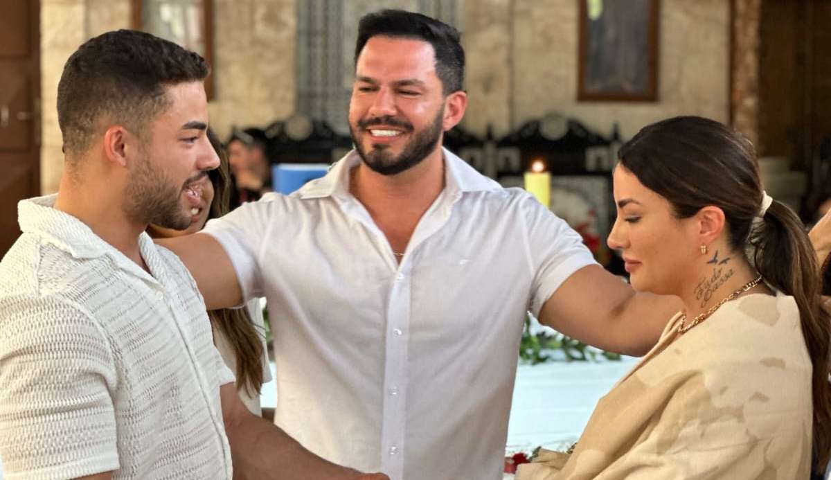Thayse Teixeira e Leo Meireles renovam votos de casamento na Galiléia
