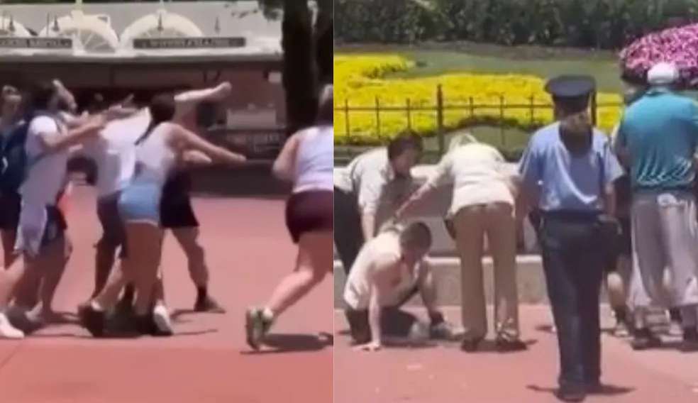 Famílias protagonizam “barraco” no parque da Disney