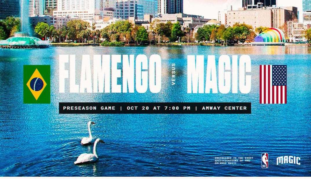 Orlando Magic anuncia que jogará amistoso contra o Flamengo
