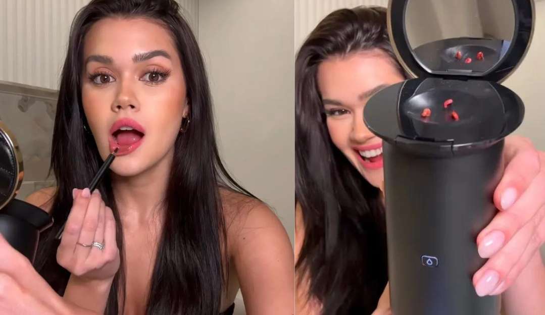 Impressora de batom: Franciny Ehlke chama atenção na web