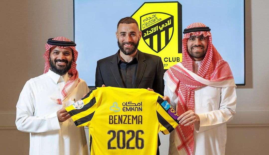 Benzema é anunciado pelo Al-Ittihad, da Arábia Saudita