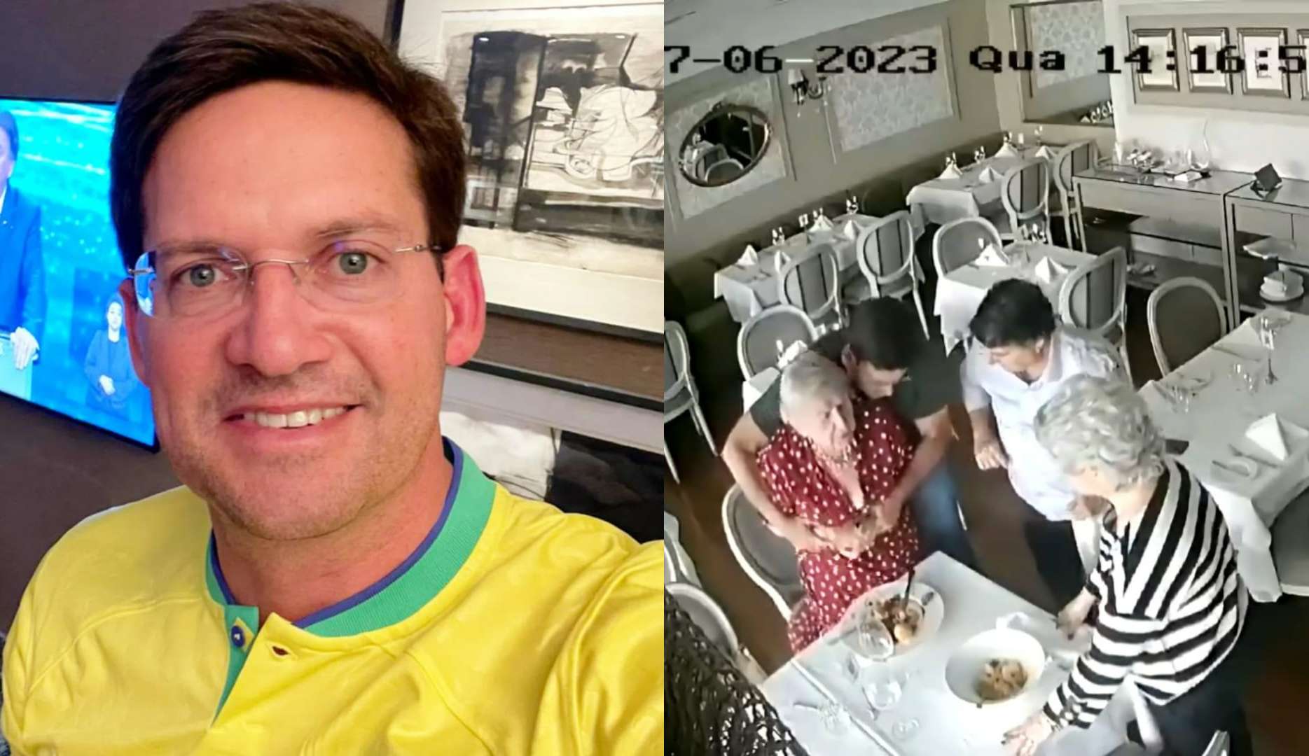 Ex-ministro salva idosa que se engasgou em restaurante