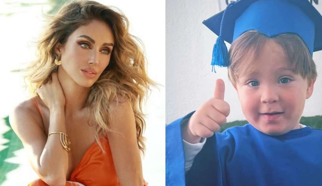 Anahí compartilha primeira formatura de seu filho Emiliano