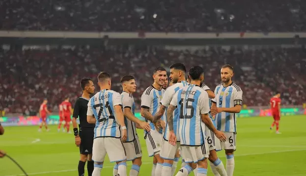 Sem a presença de Messi, Argentina vence Indonésia em amistoso