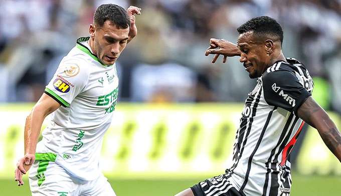 Atlético abre vantagem mas América MG reage com gol de letra