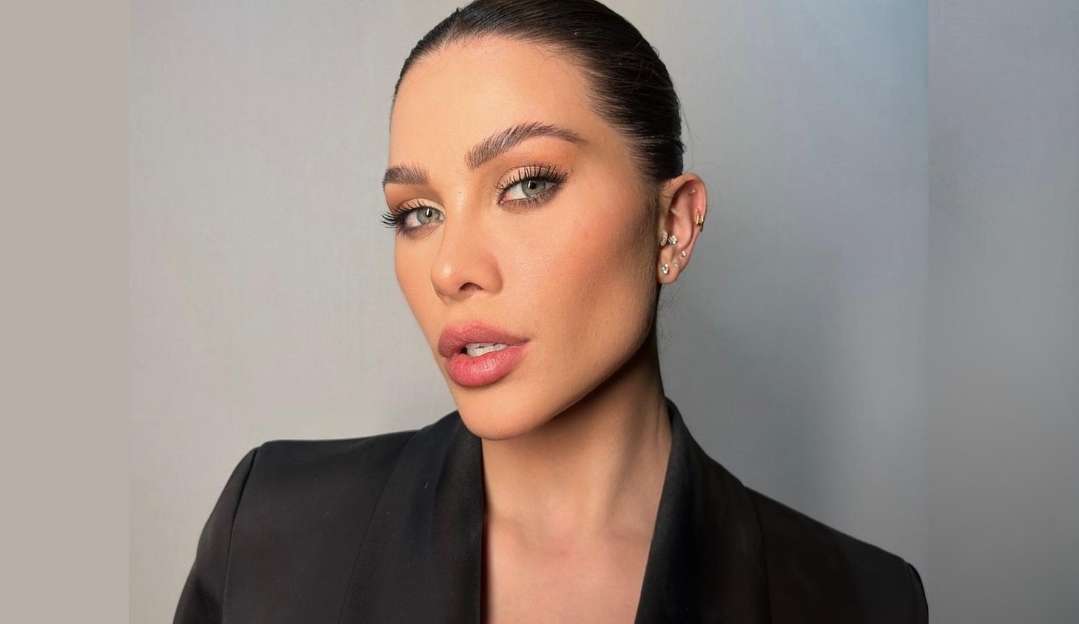 Dermatite: Flavia Pavanelli mostra o rosto com lesões