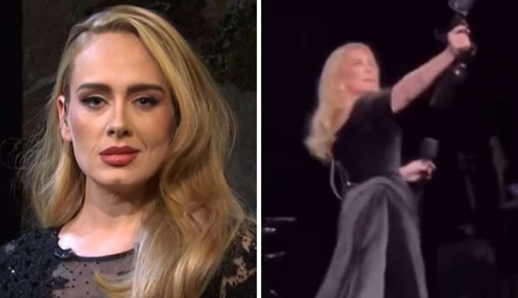 Adele ameaça fãs para que não seja atingida por nenhum objeto durante sua apresentação