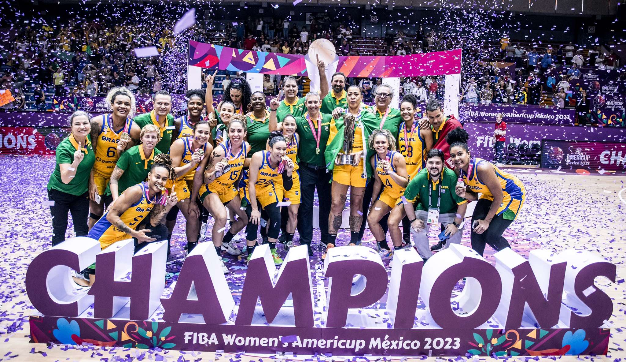 Brasil derrota os Estados Unidos e é campeão sul-americano de basquete feminino