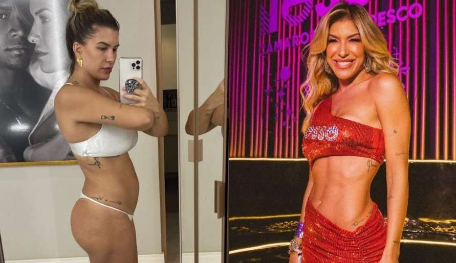 Lore Improta mostra transformação no corpo depois da gravidez: “Treino todos os dias”