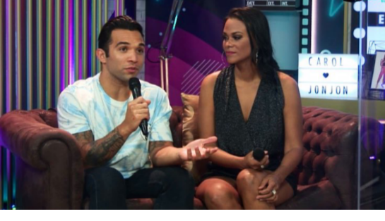 Com 19,97% dos votos, Carol e Jonjon foram eliminados do Power Couple Brasil 5