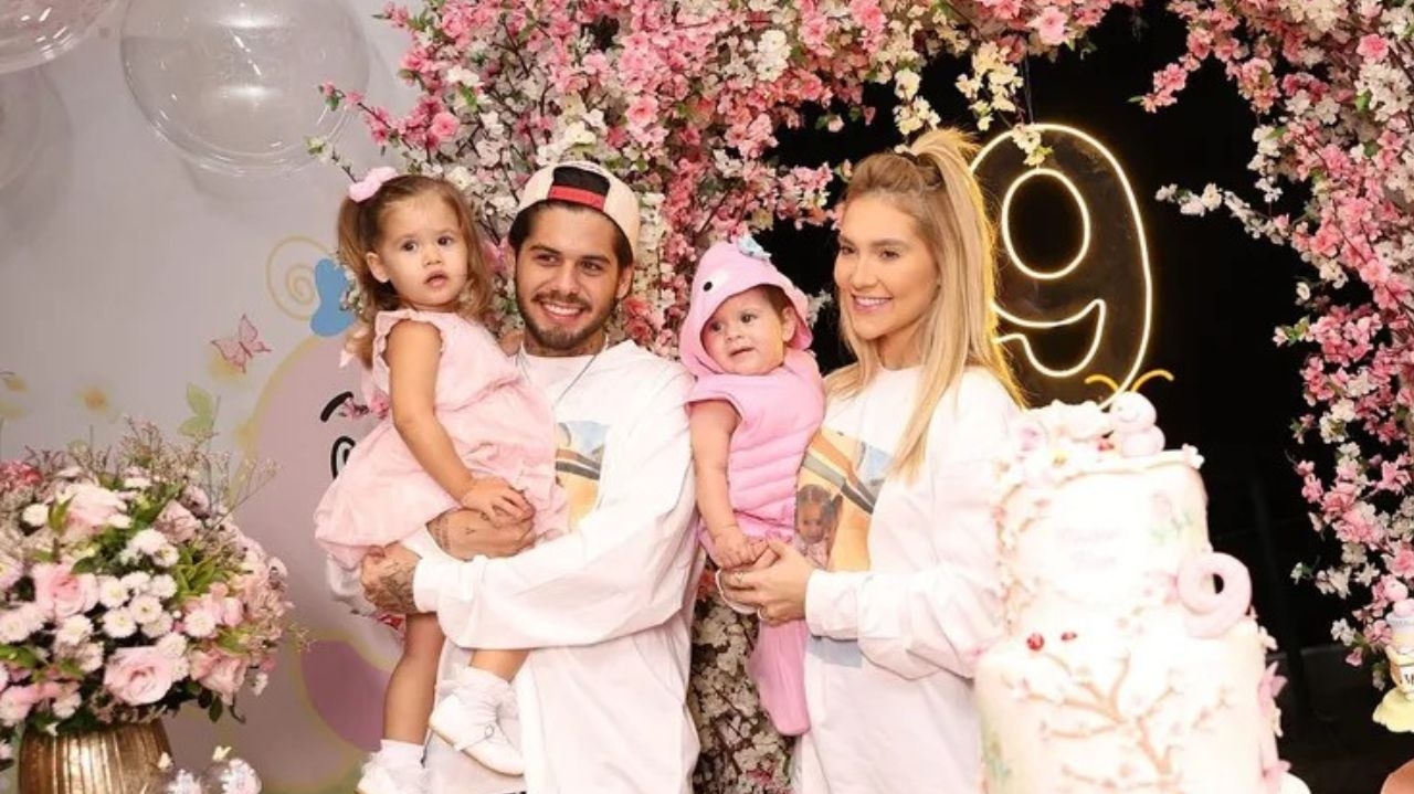 Virginia e Zé Felipe celebram os 9 meses de sua filha caçula