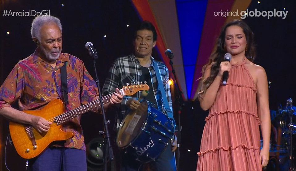 Juliette se emociona durante Live com Gilberto Gil: ‘É uma energia tão linda’