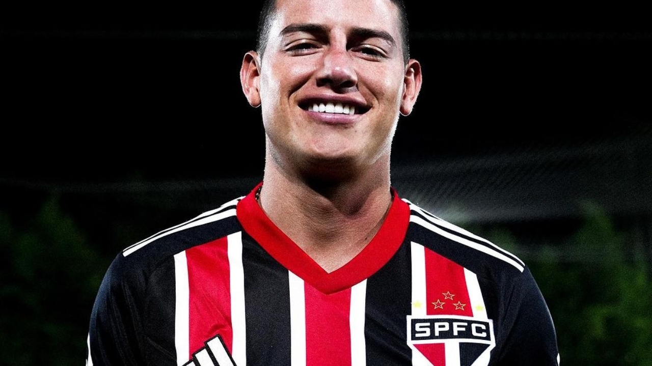 James Rodríguez chega ao São Paulo e pode reforçar o time na semifinal da Copa do Brasil