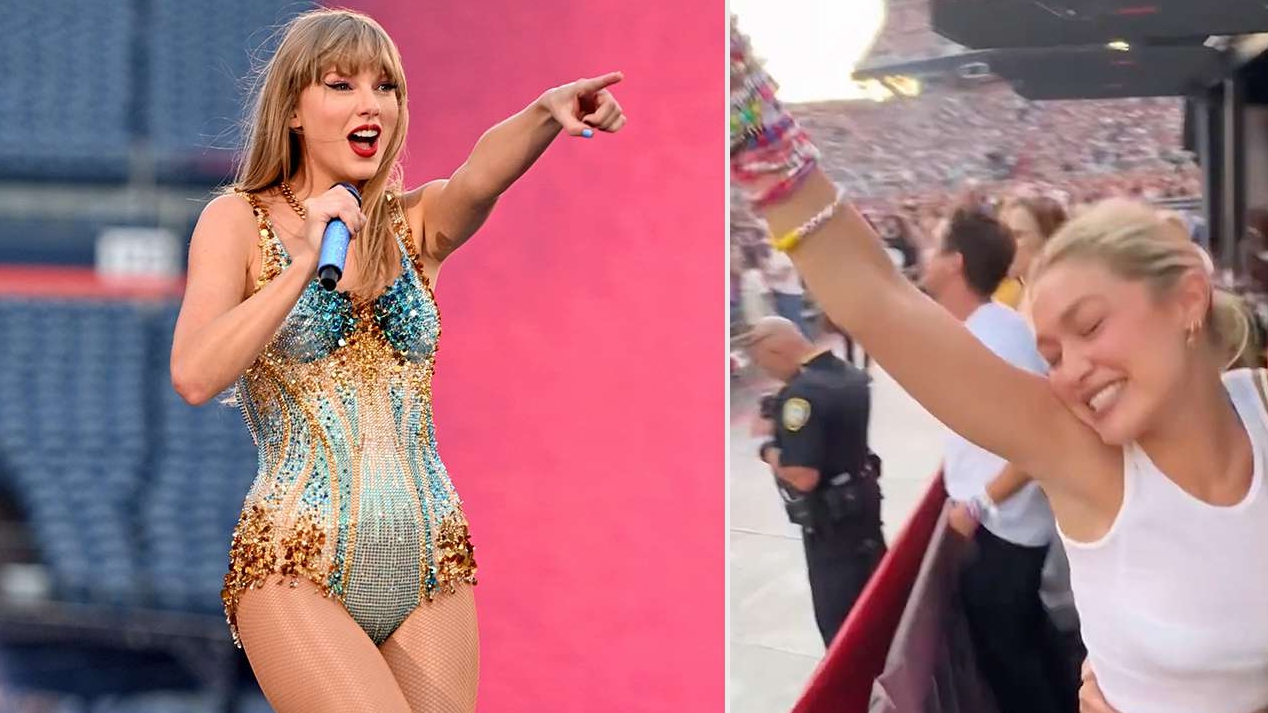 Gigi Hadid entra na tendência e usa diversas pulseiras da amizade para show de Taylor Swift