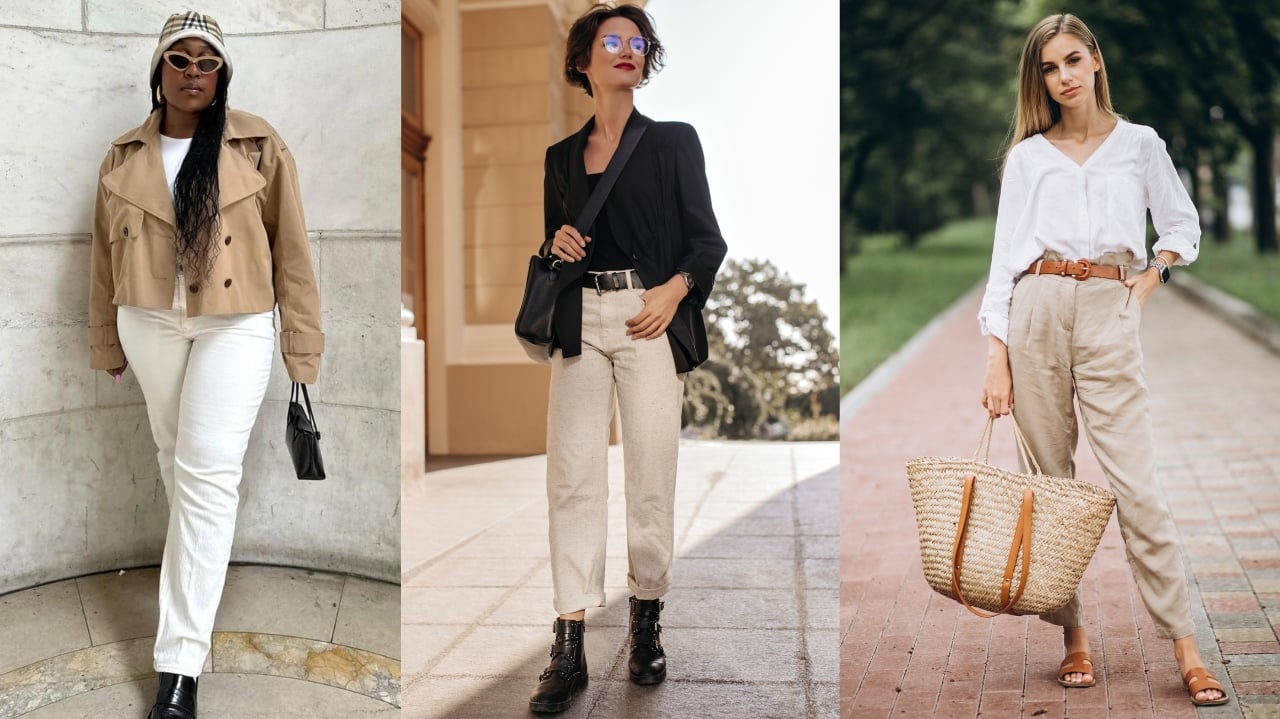 Calça branca ou bege: dicas para montar looks modernos e sofisticados