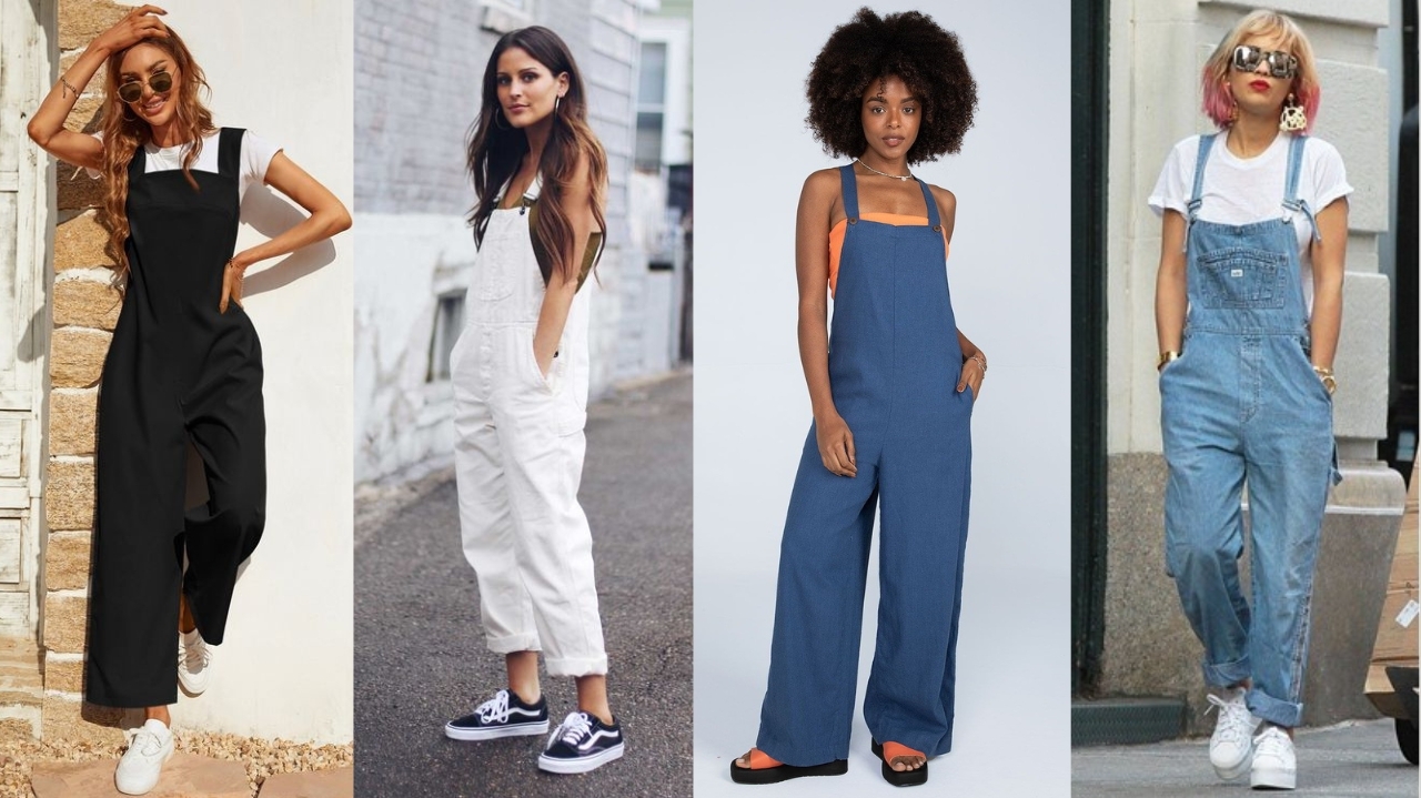 Looks com jardineira: cinco inspirações que são tendência na moda