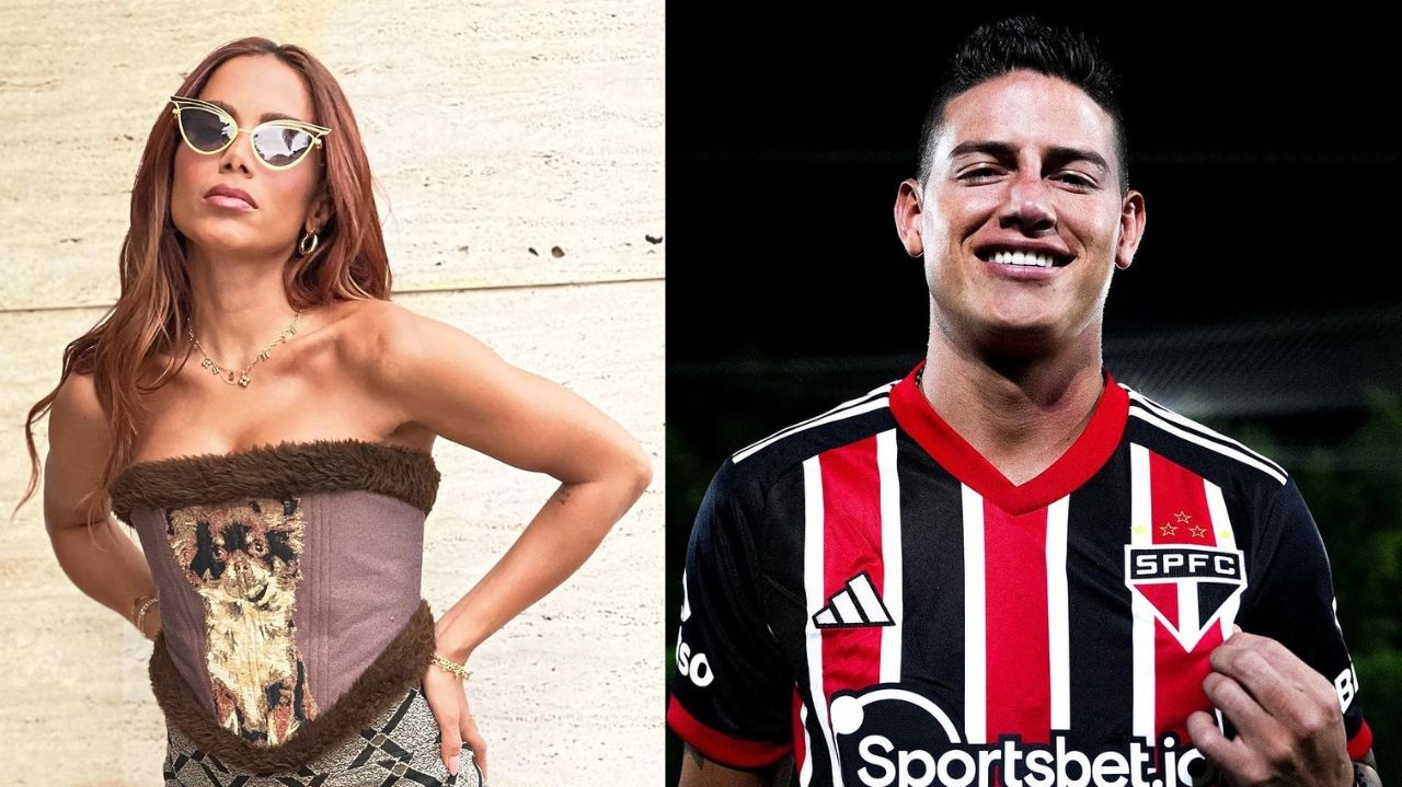 Em São Paulo, Anitta janta secretamente com ex-affair James Rodríguez