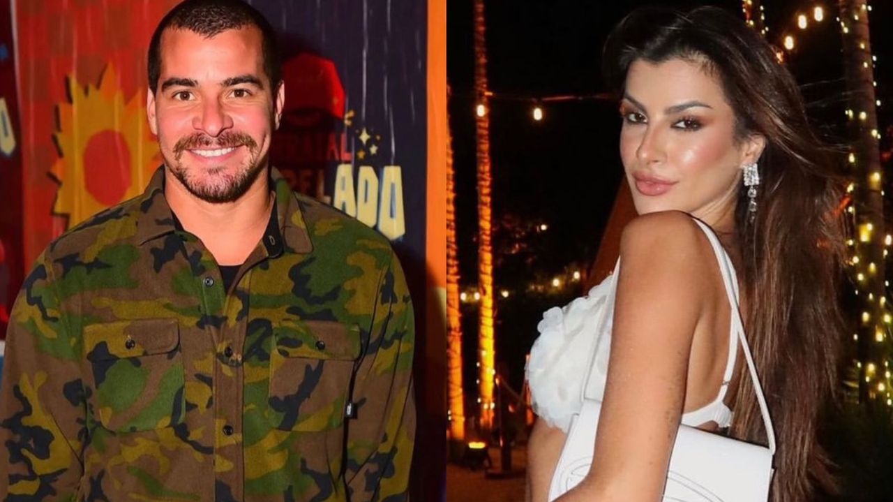 Nah Cardoso é vista em jantar romântico com Thiago Martins