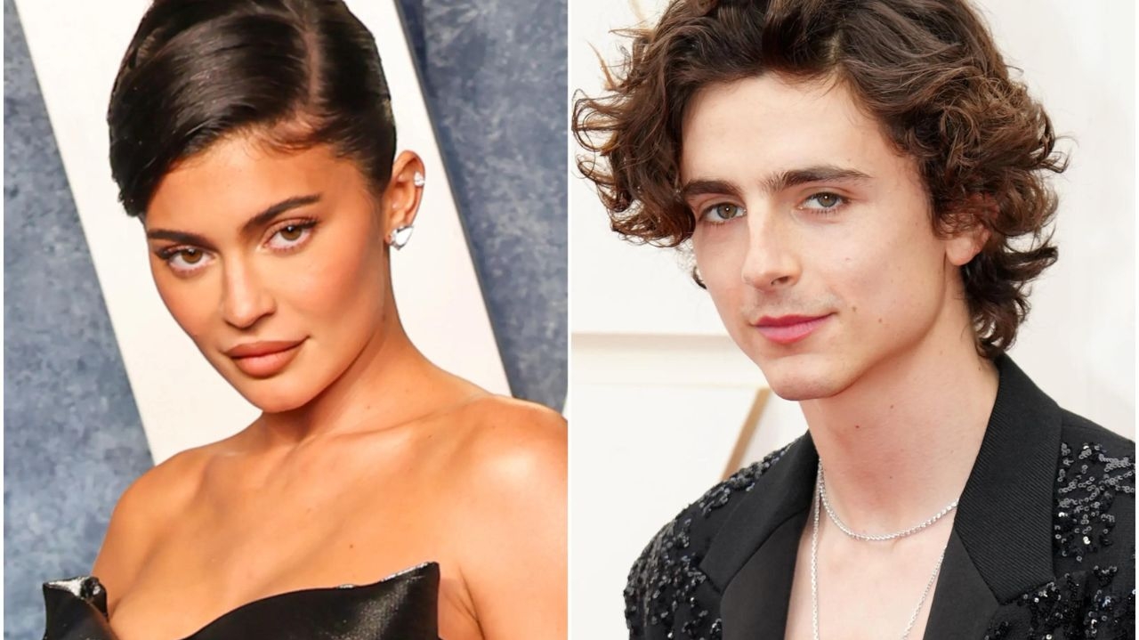 Kylie Jenner e Timothée Chalamet são vistos aos beijos em show