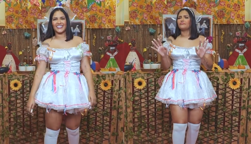 Flay estreia como apresentadora em especial de São João