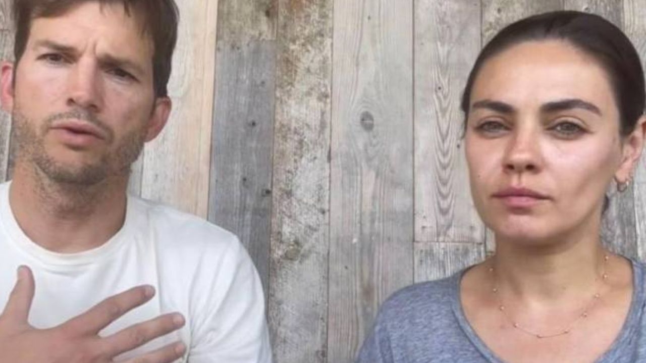 Ashton Kutcher e Mila Kunis se desculpam após apoiar ator condenado por estupro