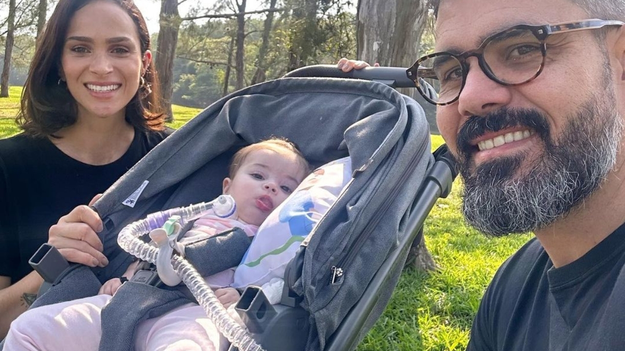 Filha mais nova de Juliano Cazarré segue na UTI com antibiótico venoso