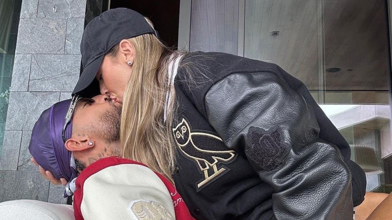 Maluma posta sequência de fotos e vídeo beijando loira: “pêssego inédito”
