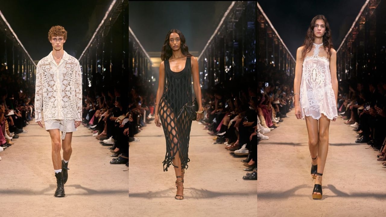 Entre tules e rendas, Isabel Marant apresenta coleção de primavera/verão 2024 em Paris