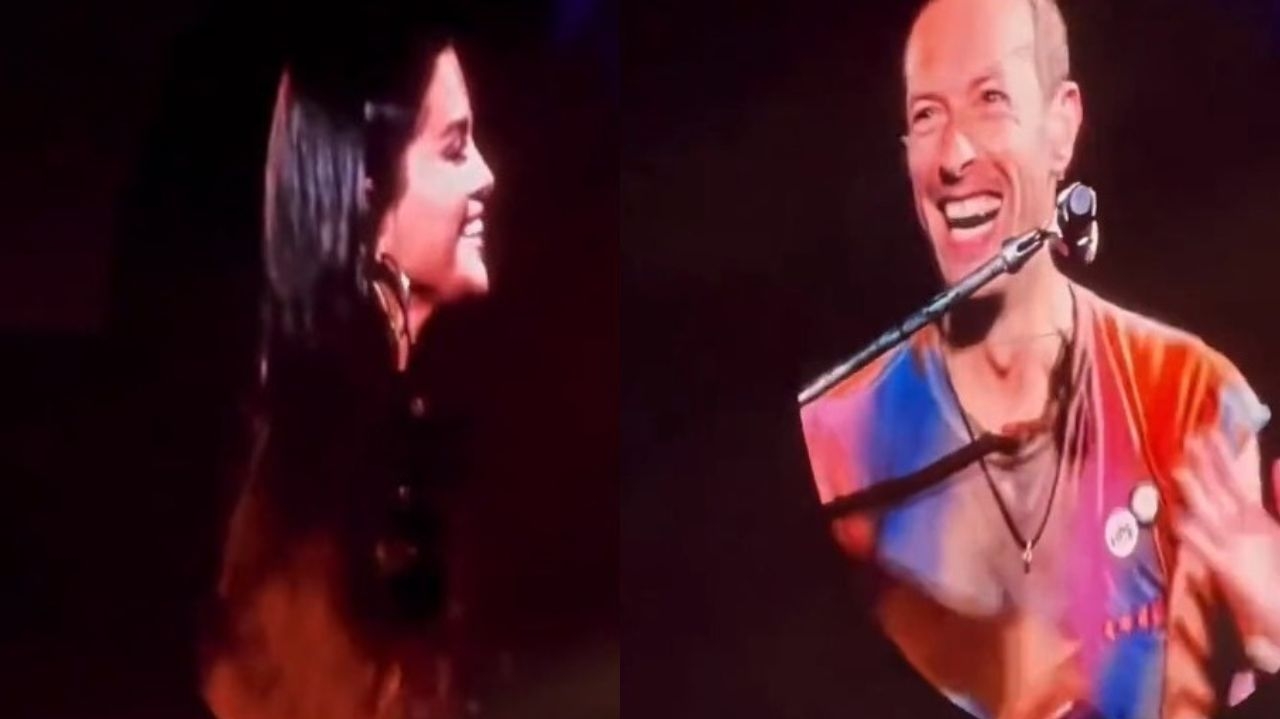 Selena Gomez faz participação surpresa em show de Coldplay na Califórnia