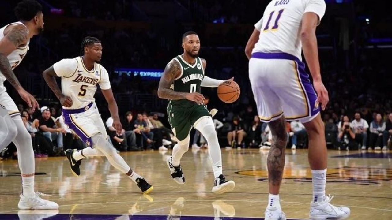 Bucks vence os Lakers pela pré-temporada da NBA