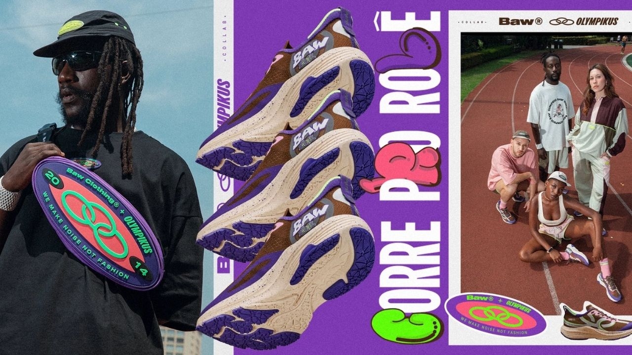 Olympikus e Baw se unem em coleção full look “Corre pro rolê”