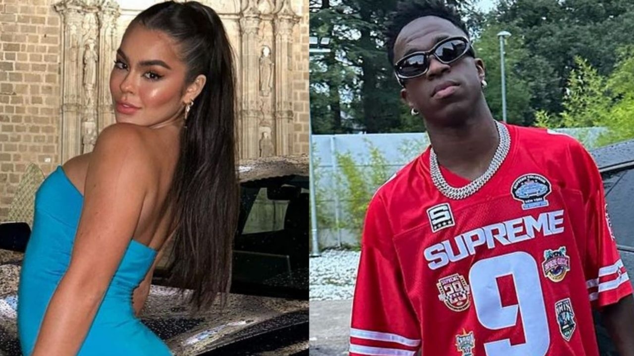 Bia Michelle reage após ficada de Vini Jr com modelo